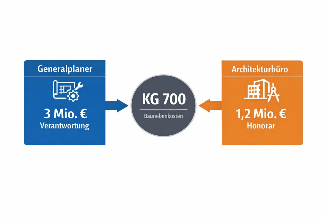 Kostengruppe 700 strategisch geführt: Generalplaner vs. Architekturbüros